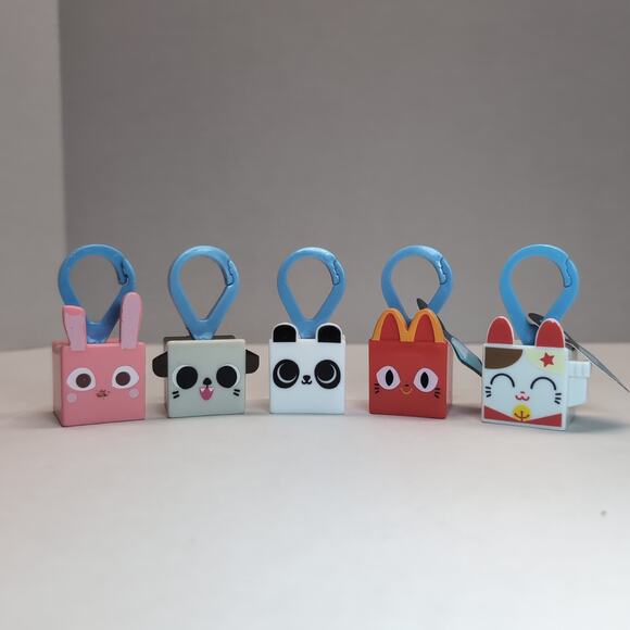 Lot of 5 McDonald's 2024 Happy Meal Toys Pet Simulator Roblox QR code - Picture 1 of 12